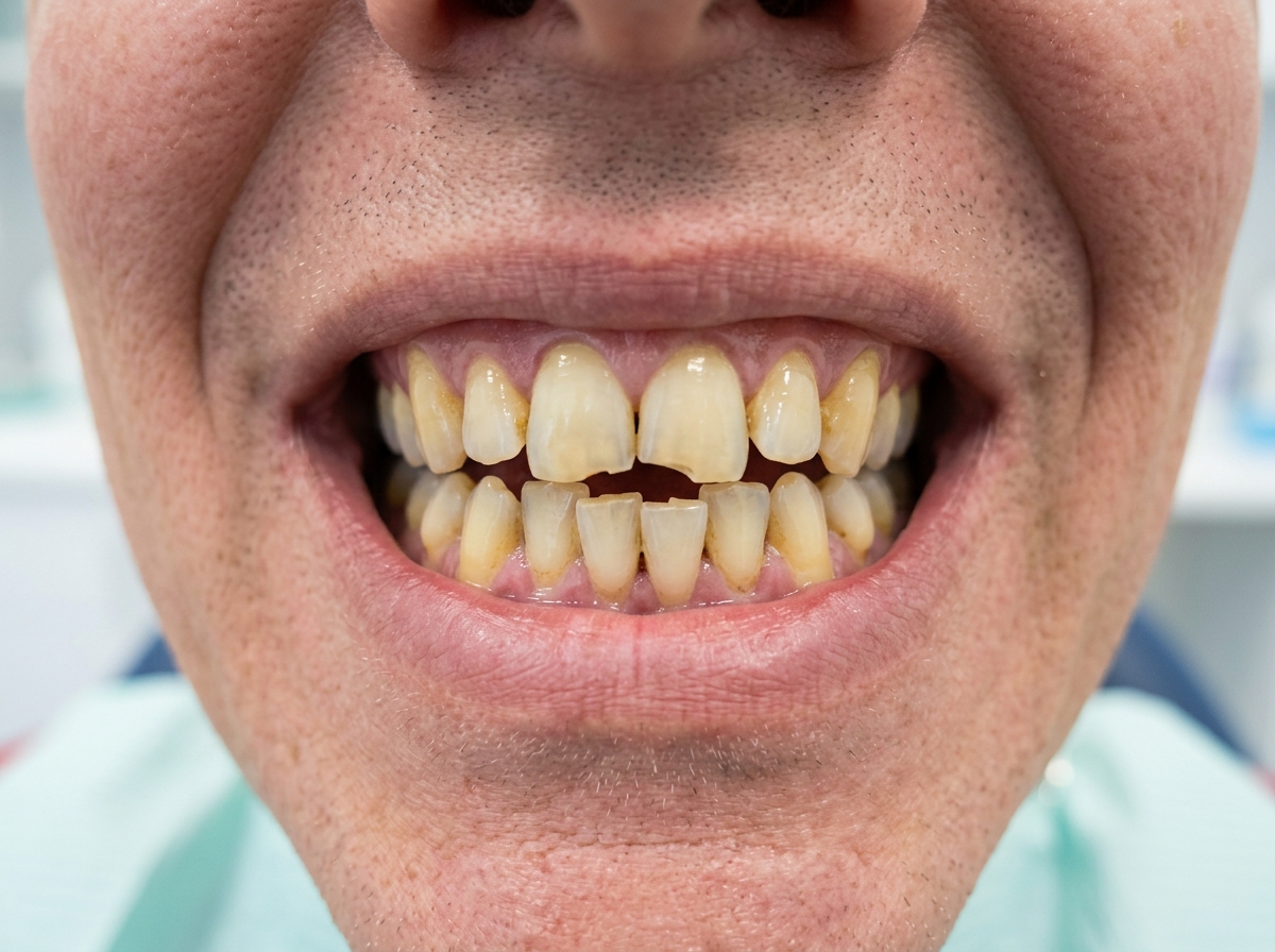 Porcelain Veneers Makeover — before
